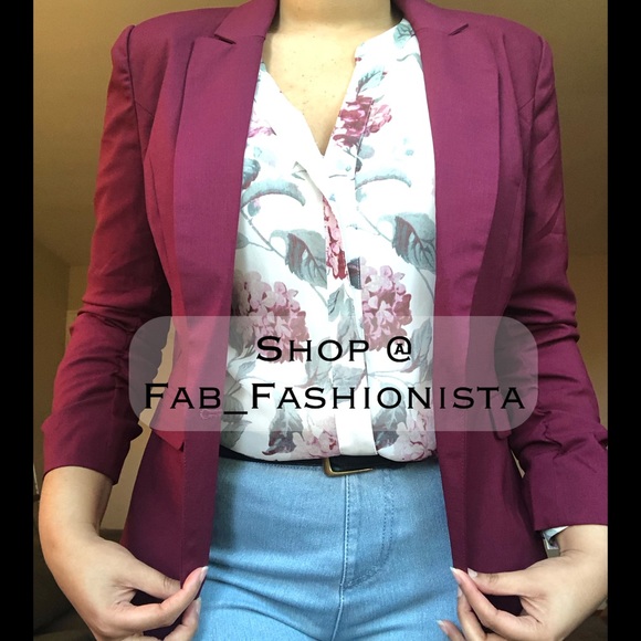 ❗️SOLD❗️Loft floral blouse & blazer jacket bundle size medium - Picture 3 of 10